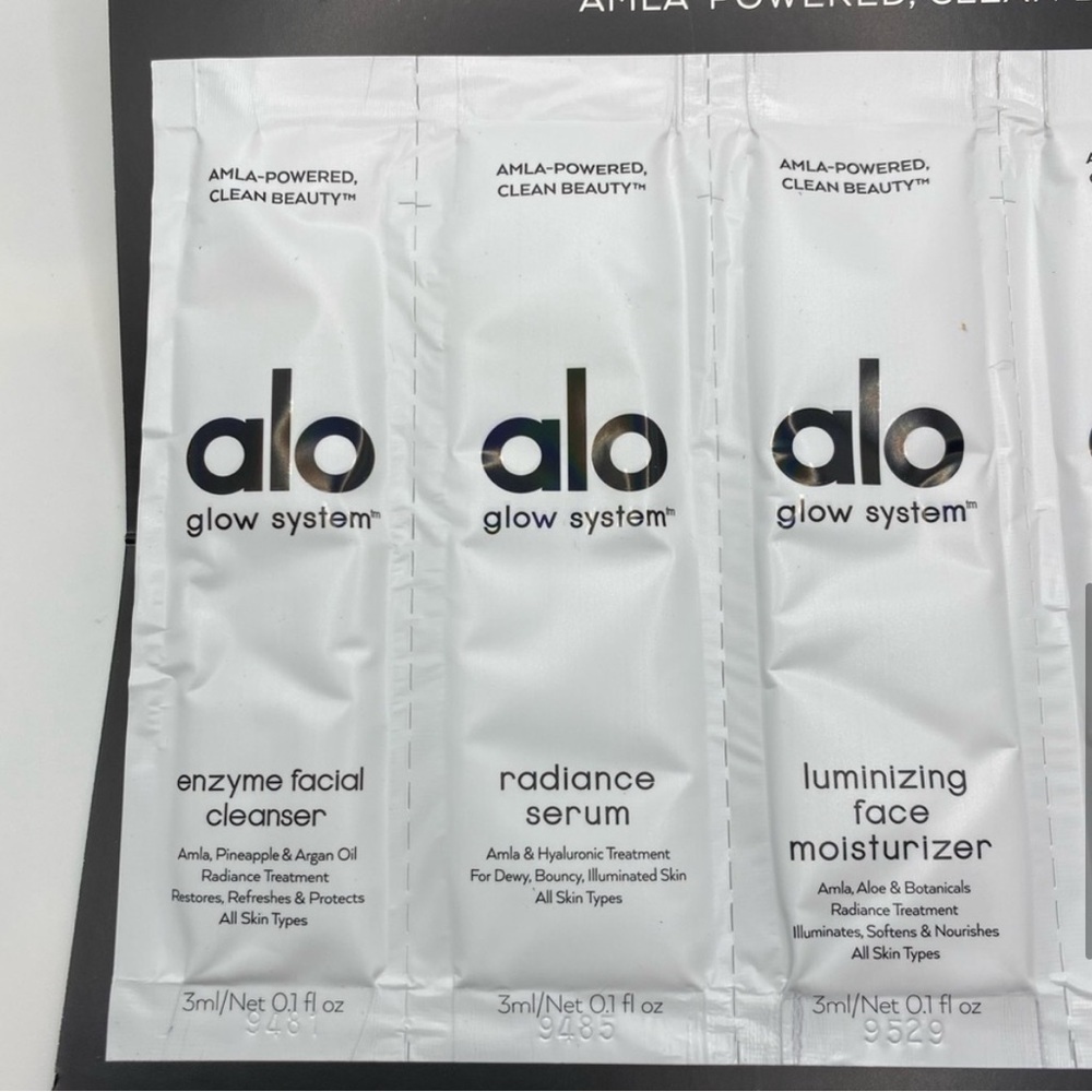 ALO Glow System Amla-Powered Clean Beauty Skincare Sample Pack New Unused - Picture 6 of 8